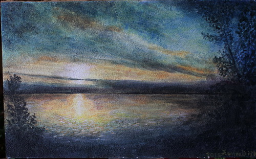 Solnedgang over Dybsø Fjord